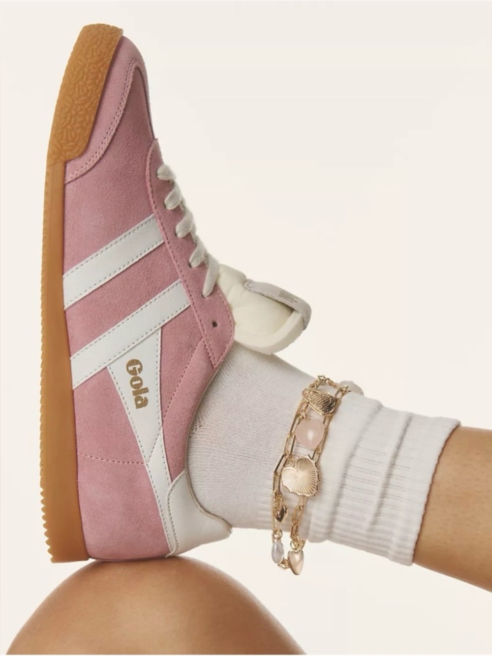 Anthropologie Gola Elan Sneakers Candy White